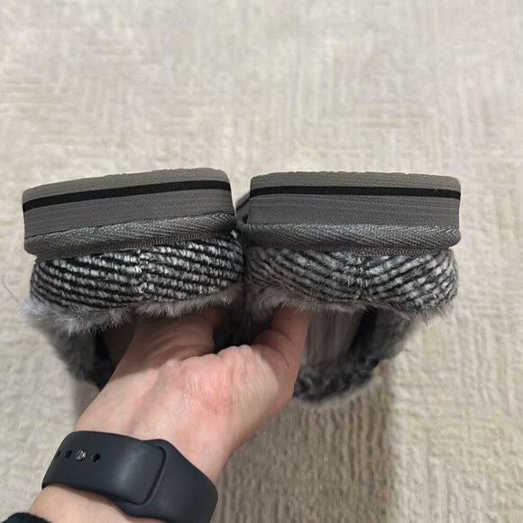 ONCAI Clog Slippers Stripe Faux Fur Cotton-Blend High-Density Memory Foam Men’s - Picture 6 of 6